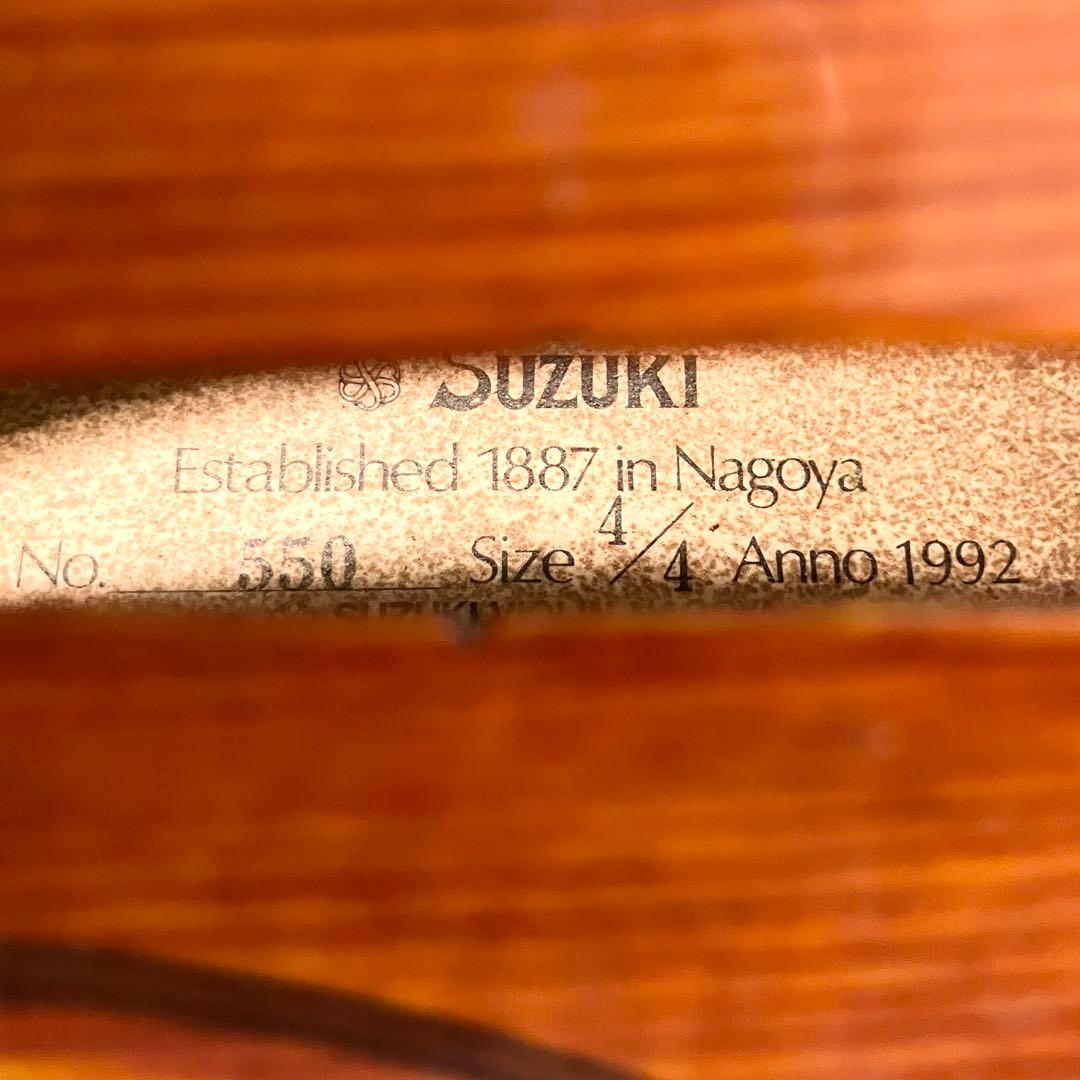 スズキ バイオリン No.550 4/4サイズ ケース付 弦楽器 SUZUKI