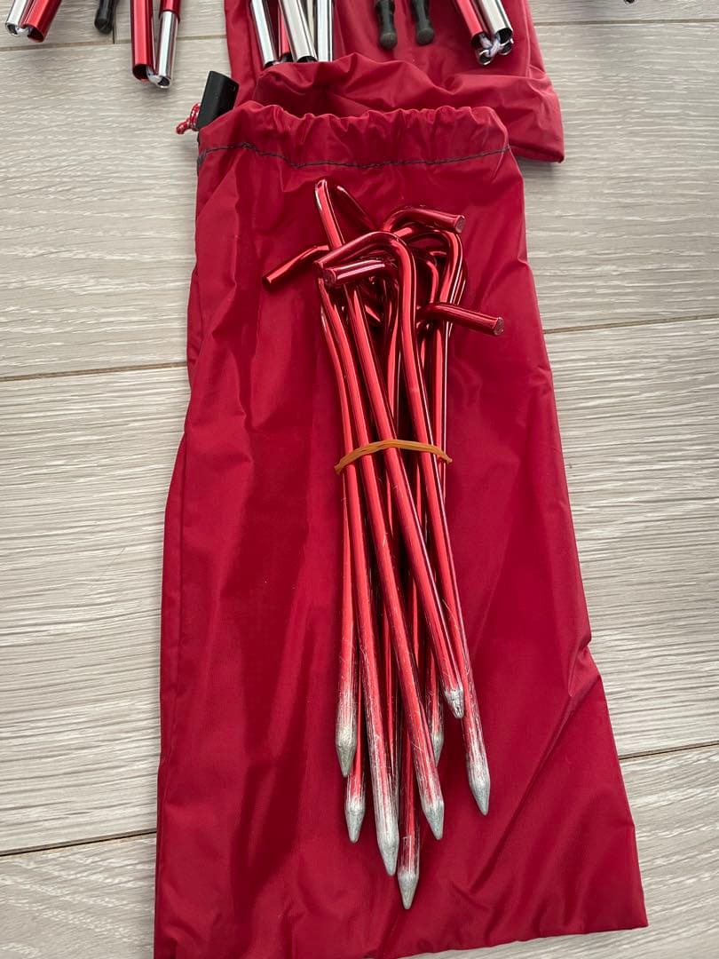 MSRエリクサー2とランデブー120タープセット アジャスタブルポール8ft付き