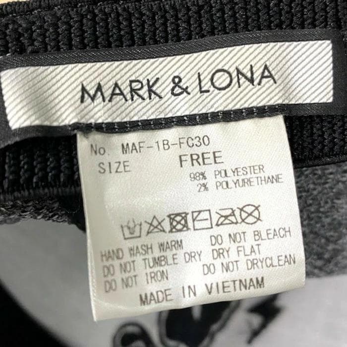 美品 中古 マーク＆ロナ FLEXFIT スカル 髑髏 キャップ 帽子 ゴルフ