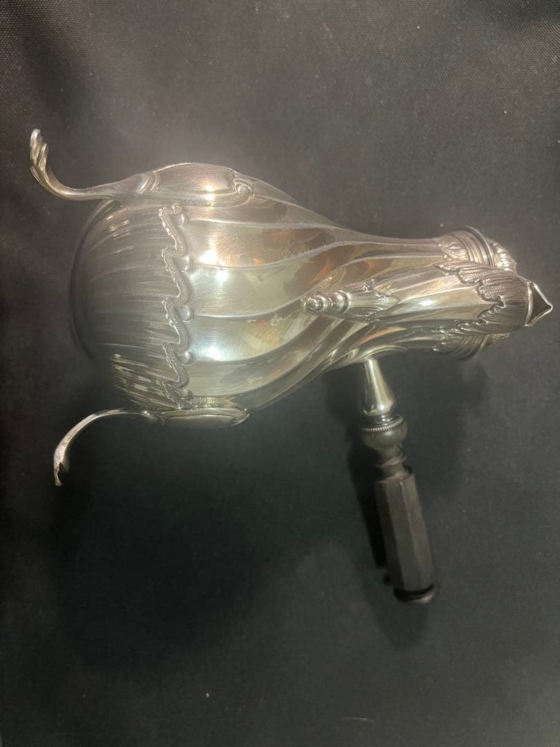 フランスアンティーク　銀無垢　1800年代　コーヒーポット