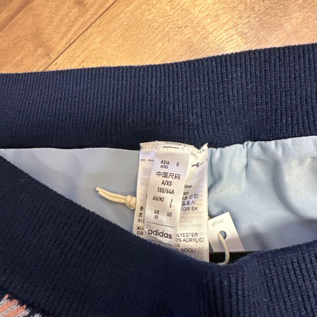 タータンチェック　長袖　セーター　巻きスカート　セットアップ　サイズS 新品