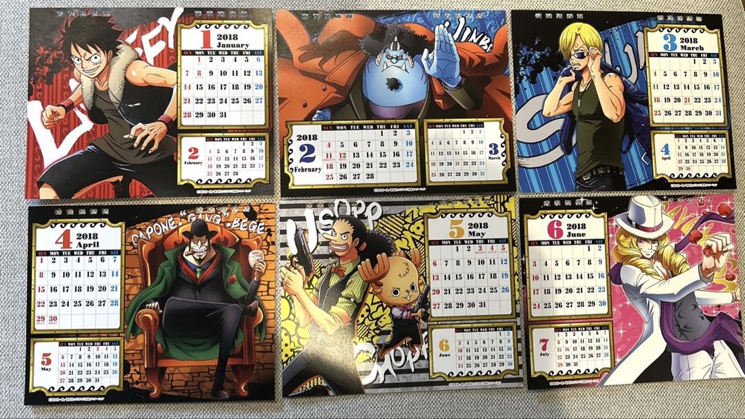 ワンピース BODYCalendar 2018