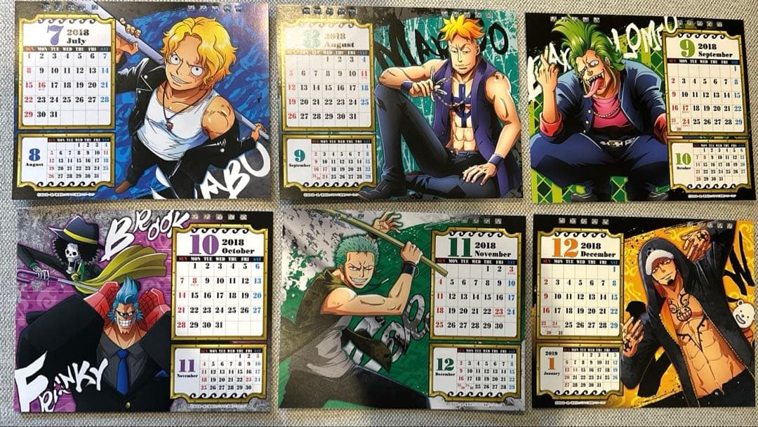 ワンピース BODYCalendar 2018