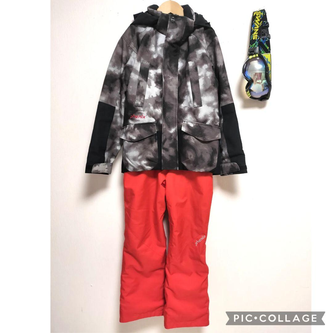 【美品】Phenix 140 カモフラスキーウェア 上下セット ジュニア 男の子