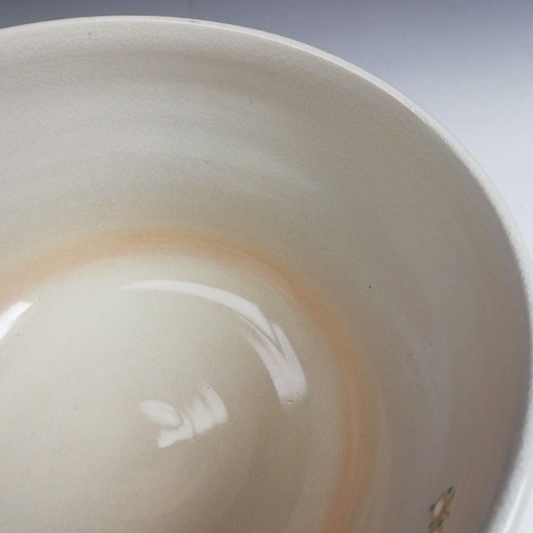 Ｓ９２０　茶碗　『色絵　地紙』『押小路窯　庄左ェ門』　共箱　抹茶碗　茶道具