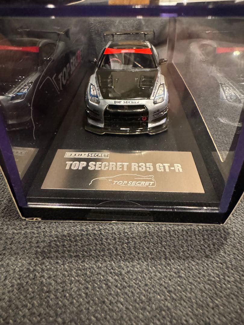 ミニカー TOP SECRET R35 1/43 SCALE MODEL SILVER