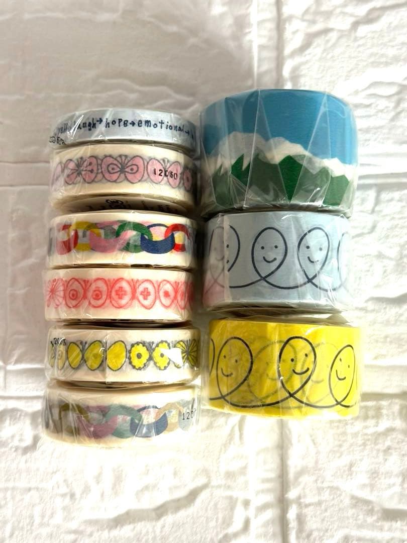 【廃盤】mt ×ミナペルホネン　マスキングテープ 9個セット【未使用】