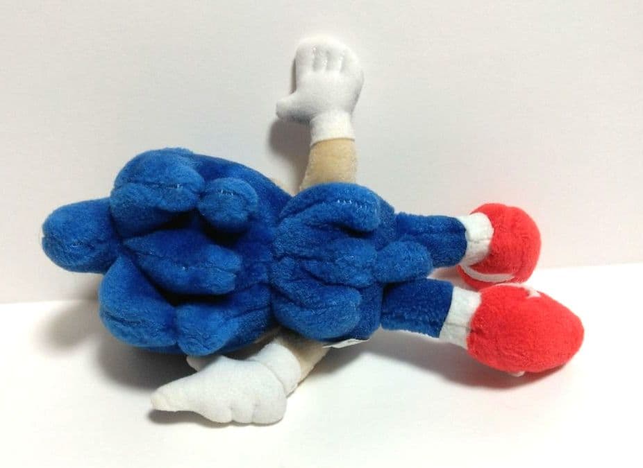 セガハイテクパーク景品　ソニック ぬいぐるみ SEGA レトロ 非売品 1994