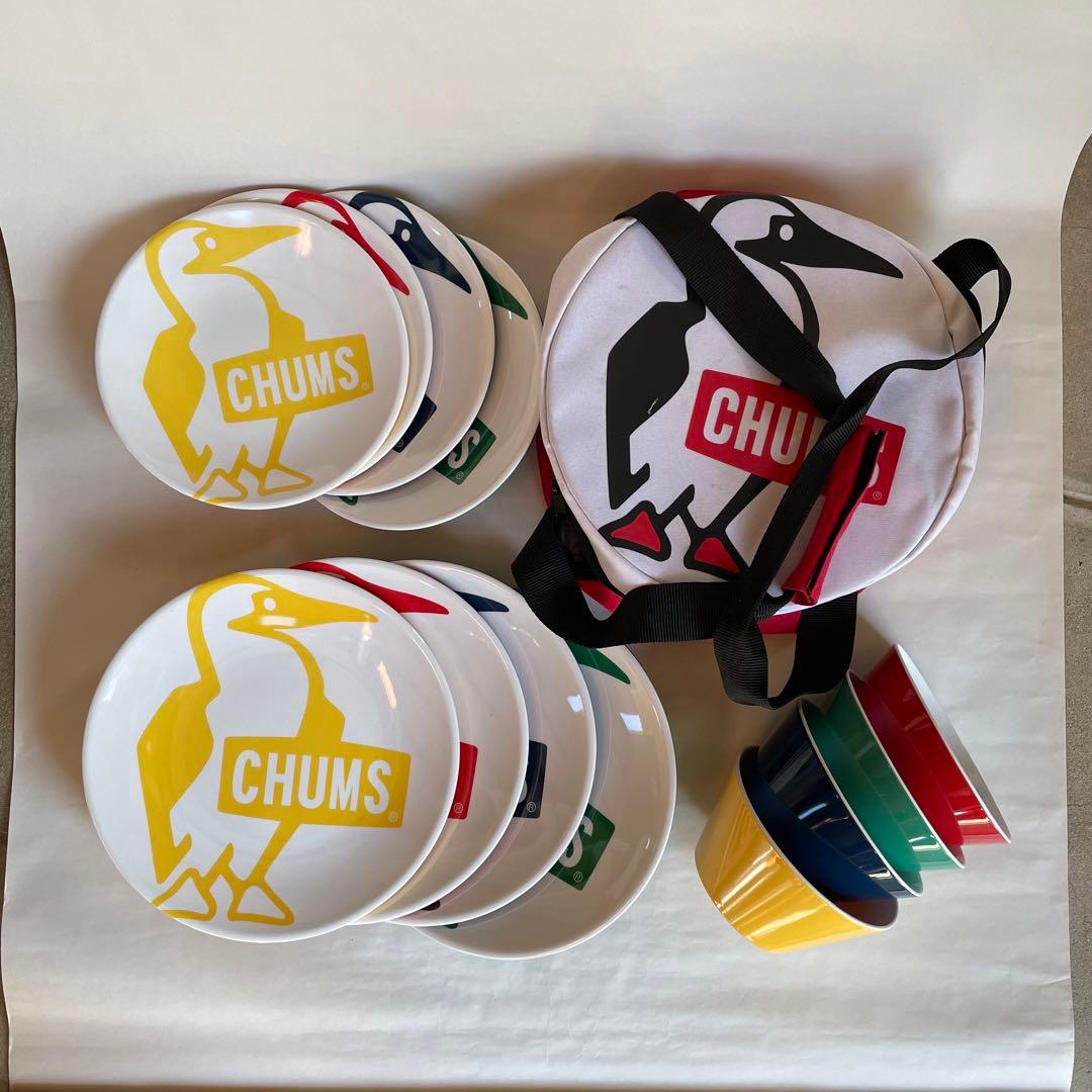 CHUMS・チャムス ・メラミンディッシュセット・ホットサンドメーカーをセットで