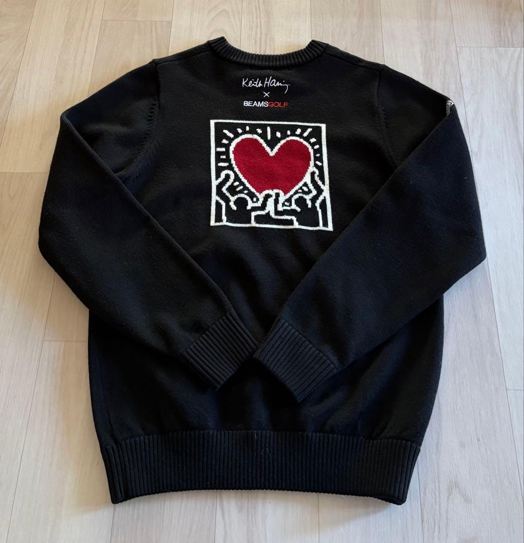 BEAMS GOLF ×Keith Haring クルーネックセーター サイズM