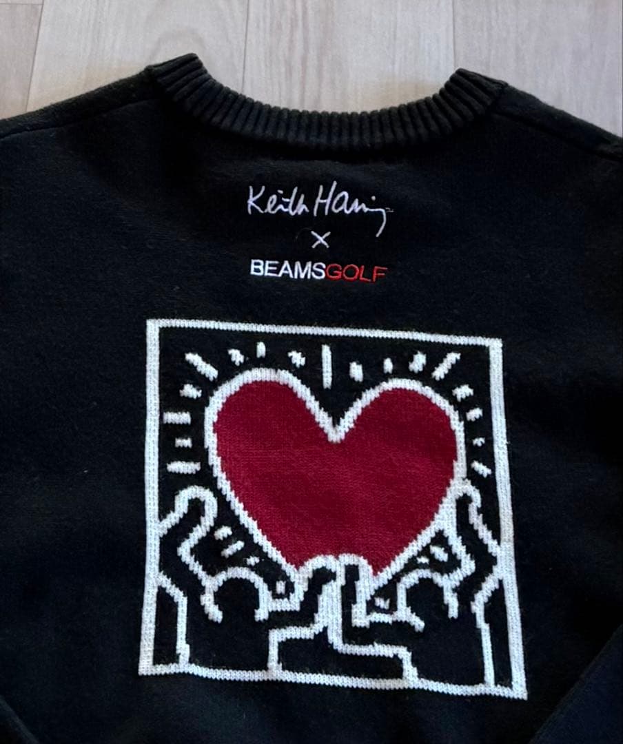 BEAMS GOLF ×Keith Haring クルーネックセーター サイズM