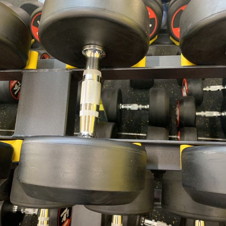 ラバーラウンドダンベル　37.5kg ２個