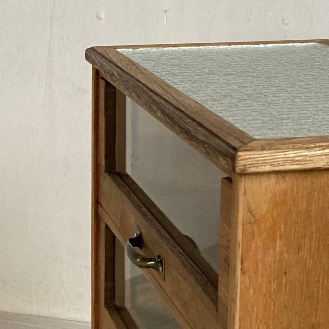 古い木製3杯 小引き出し 小物入れ 糸ケース 古家具