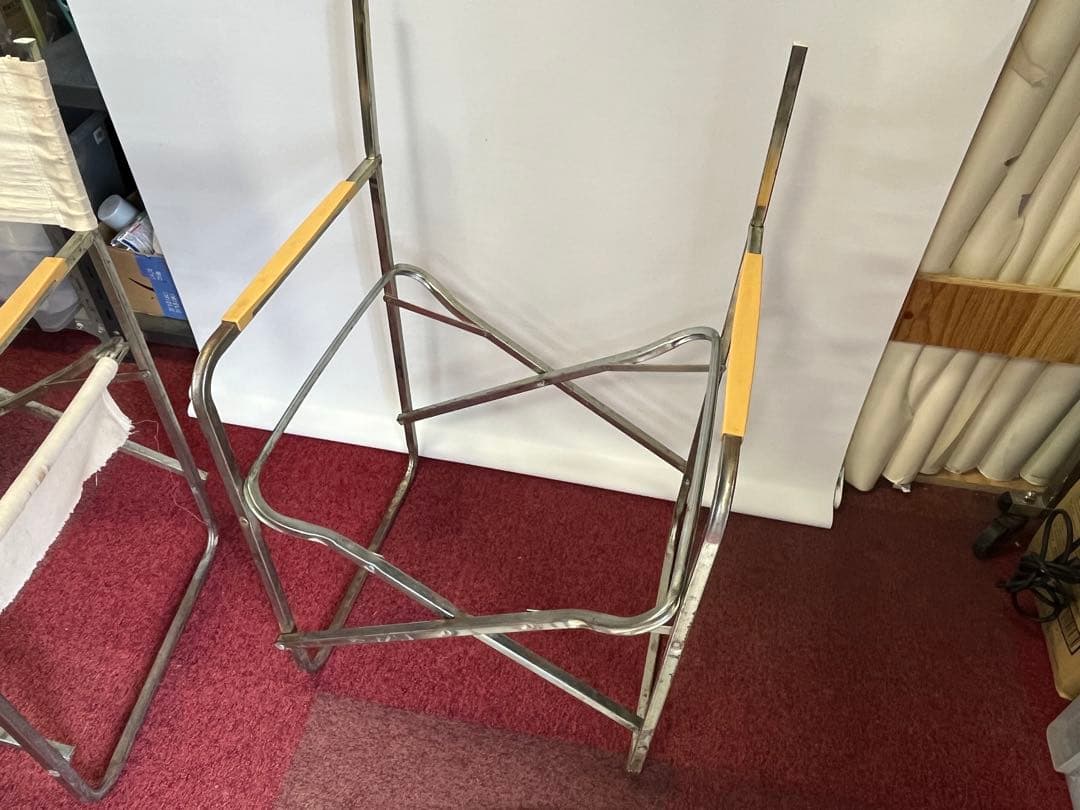 イタリア製 ビンテージ アウトドアチェア　LEROLIN社製　2脚