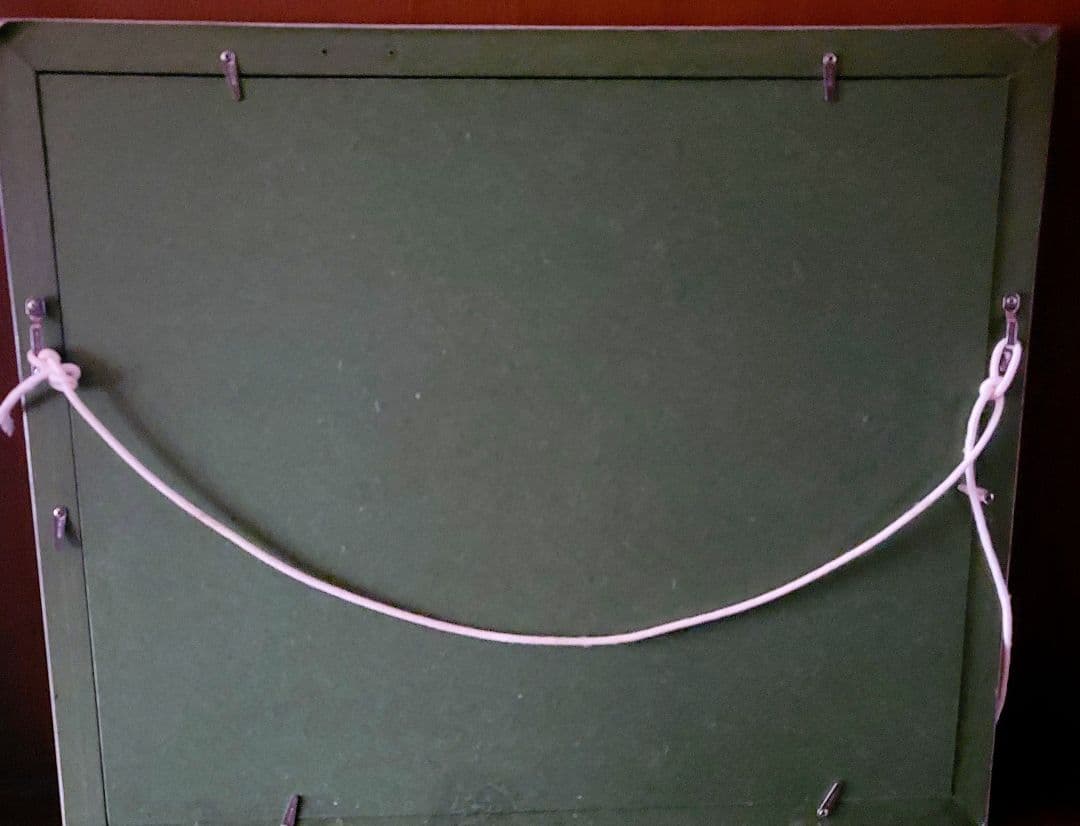 海辺の船　額付き