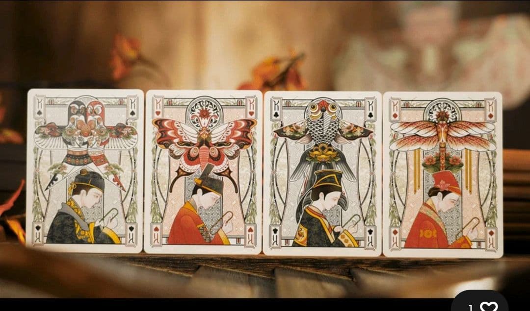 ARK　アーク　紙鴛　中国風デザイン トランプカード　限定品　スタンド付き