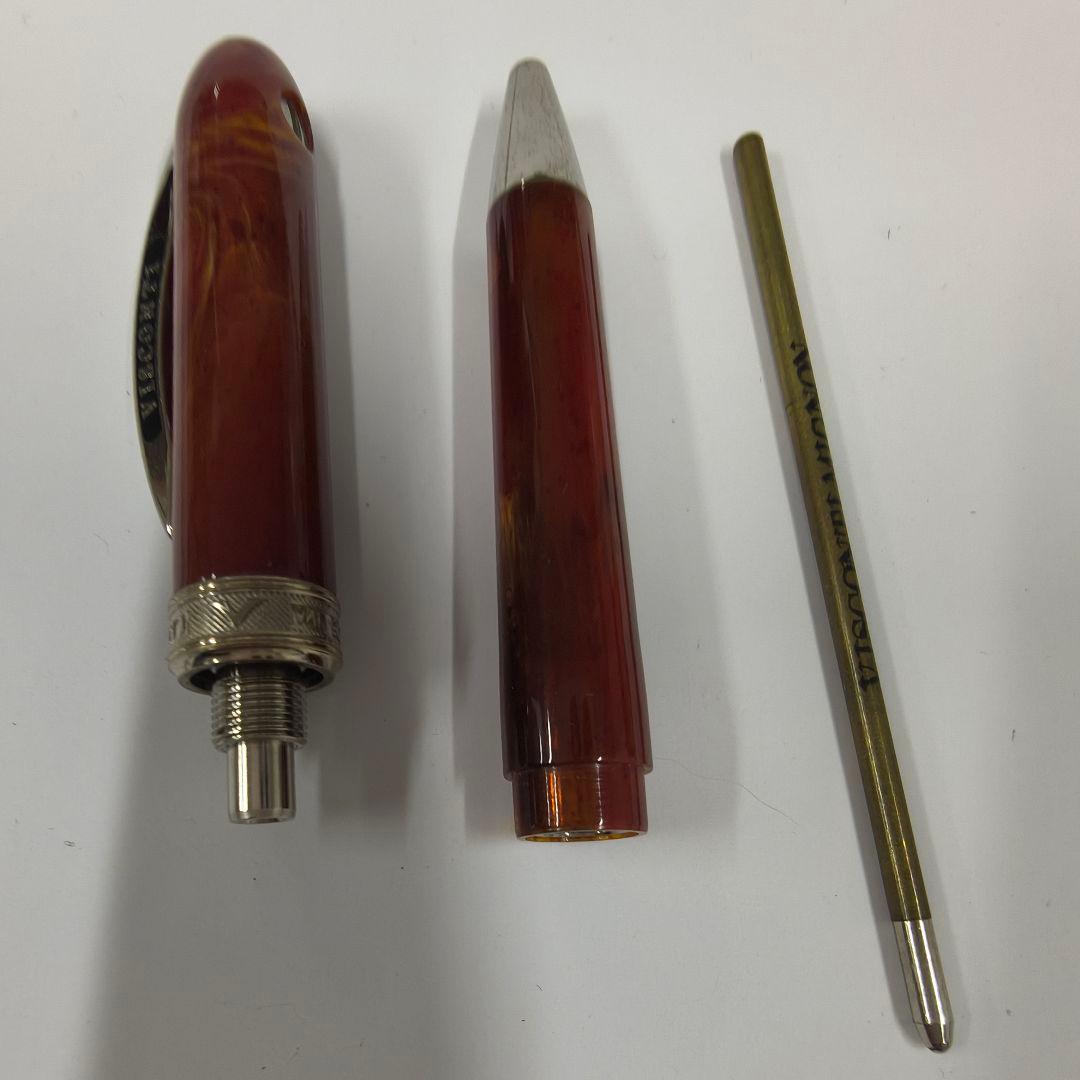 VISCONTI レンブラント ボールペン（ボルドー柄） 本体 専用ケース付き