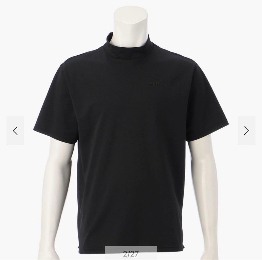 【新品・タグ付き】BRIEFING メンズ モックネック ブラック 黒 L 無地