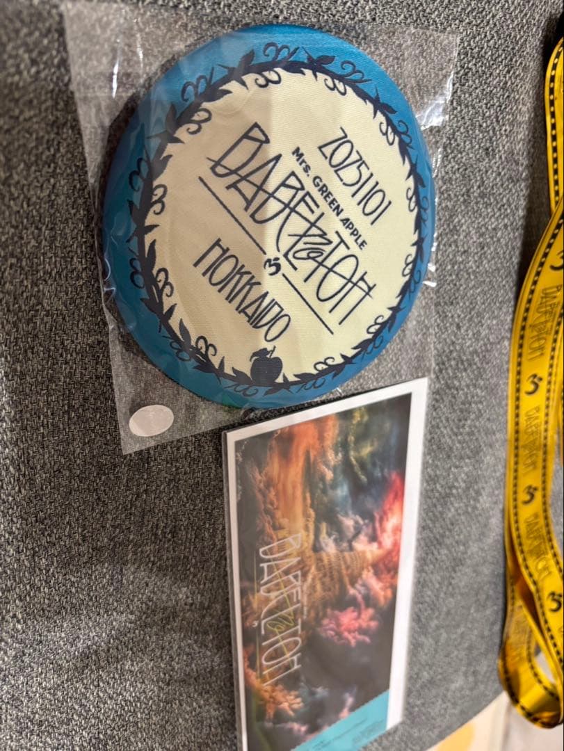 ミセス　バベル　金テープ　チケット　缶バッジ　北海道　札幌