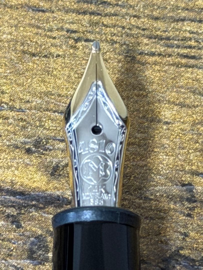 試筆のみ　P145 プラチナライン　14k バイカラー　万年筆　Pix刻印　M