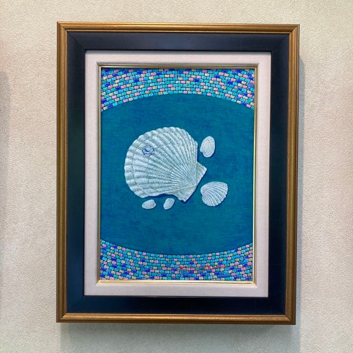 「浜辺のかたち」4号テンペラ画