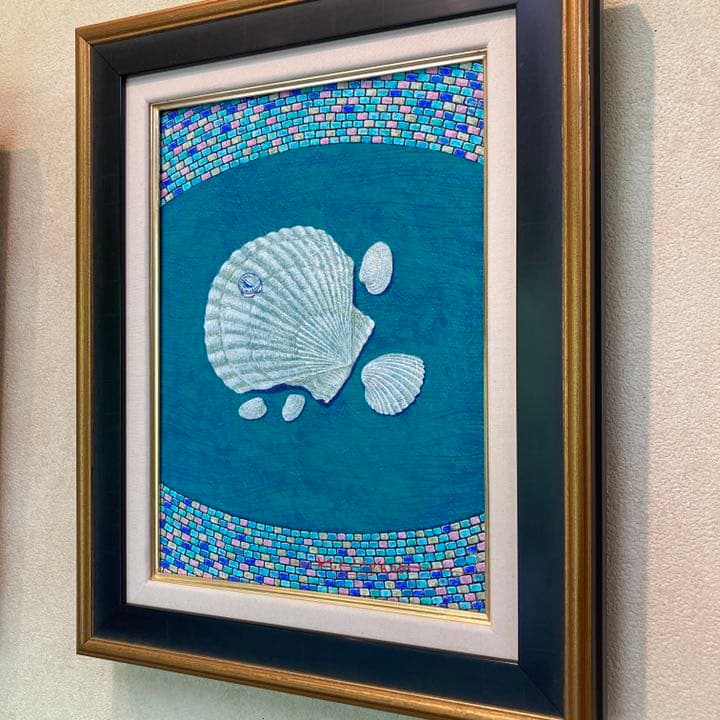 「浜辺のかたち」4号テンペラ画