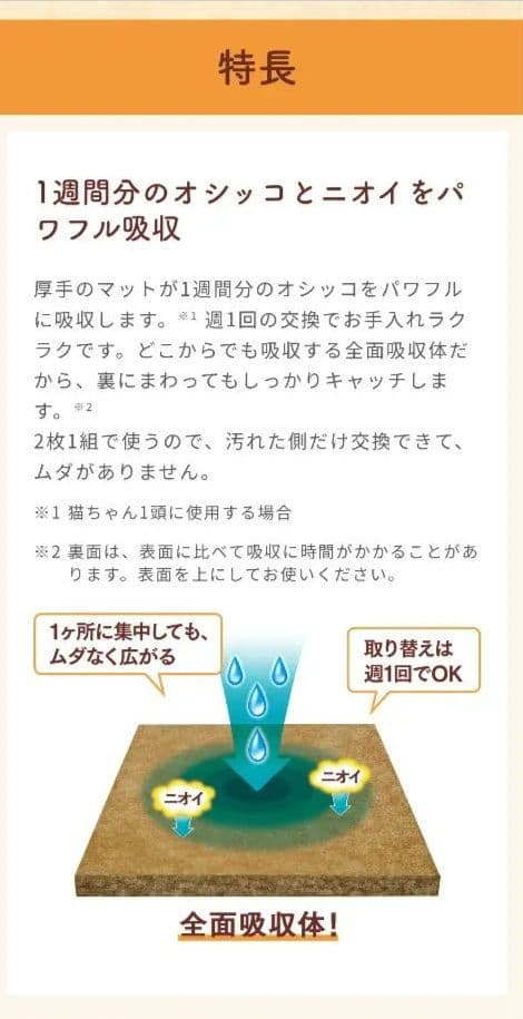 脱臭・抗菌砂取りマット 6枚入