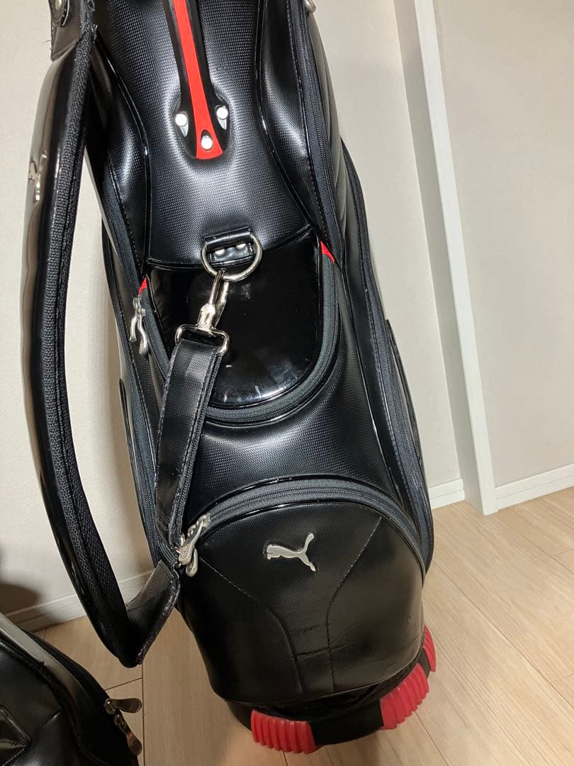 Puma キャディバッグ ブラック/レッド