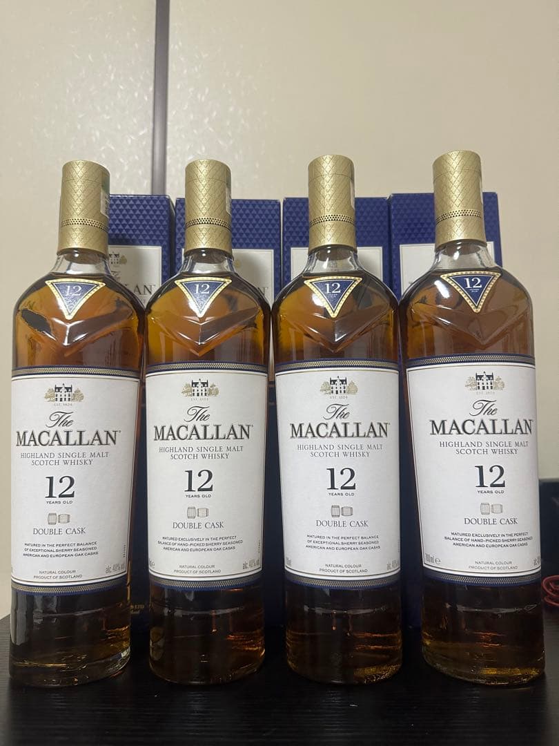 The Macallan 12年 ダブルカスク 4本セット