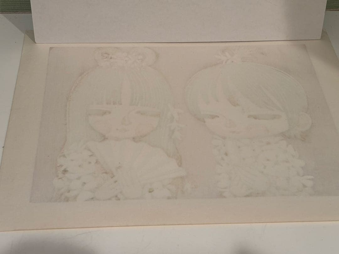 真作保証　池田修三　木版画　「おひなさま」直筆サイン入り　1984年