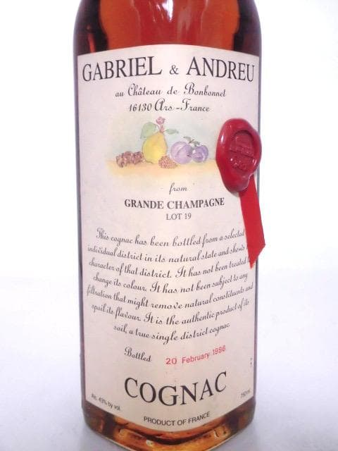 【L2】ガブリエル＆アンドリュー グランドシャンパーニュ LOT19 1996