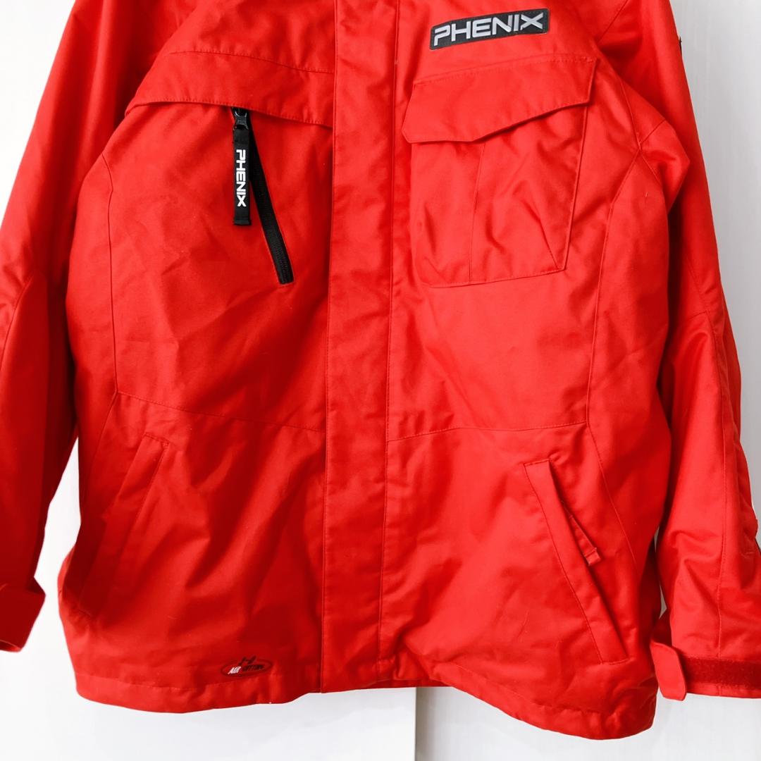 【美品】　フェニックス　スキースノーボードウエア上下セットレッドグレーメンズ