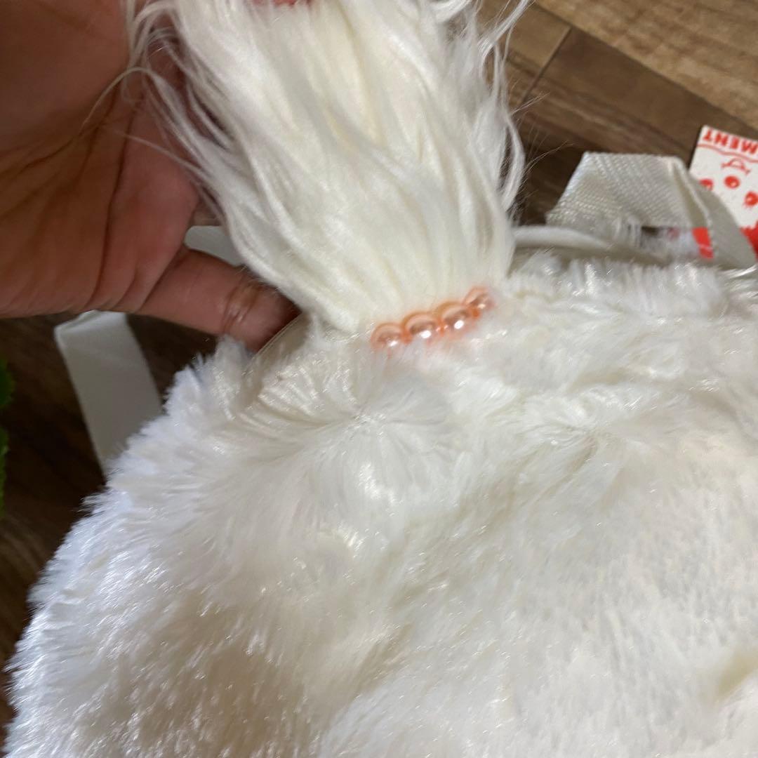 激レア　新品　モンチッチ　白女の子リュック　バッグプライズ品アミューズメント