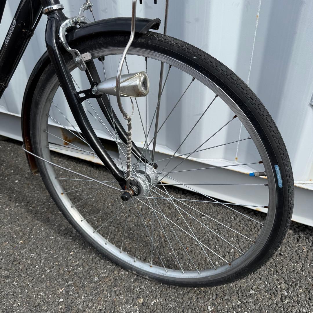 みき　街乗り用自転車 26インチ カゴ/鍵/オートライト/6段変速付