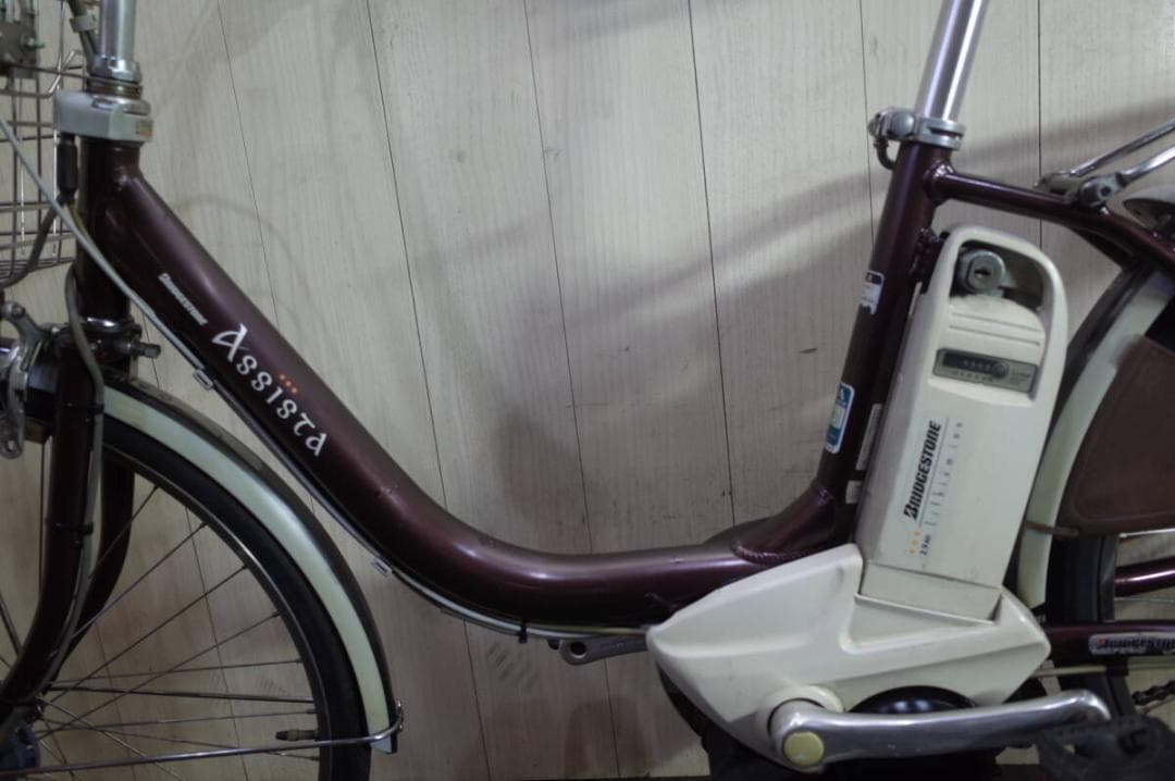 ブリヂストンアシスタ A4L49 大容量リチウム8.1AH 24型LED 茶色