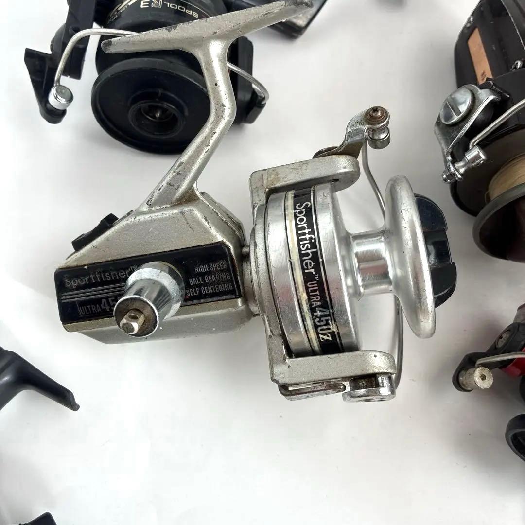 【まとめ】スピニングリール 7点 動作品 故障 部品欠損品 混じり