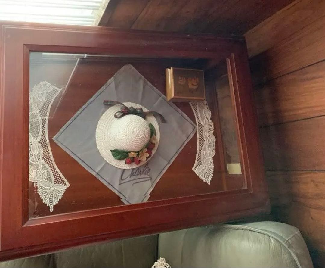 わやな　大塚家具　引取限定　コレクションテーブル/ショーケーステーブル