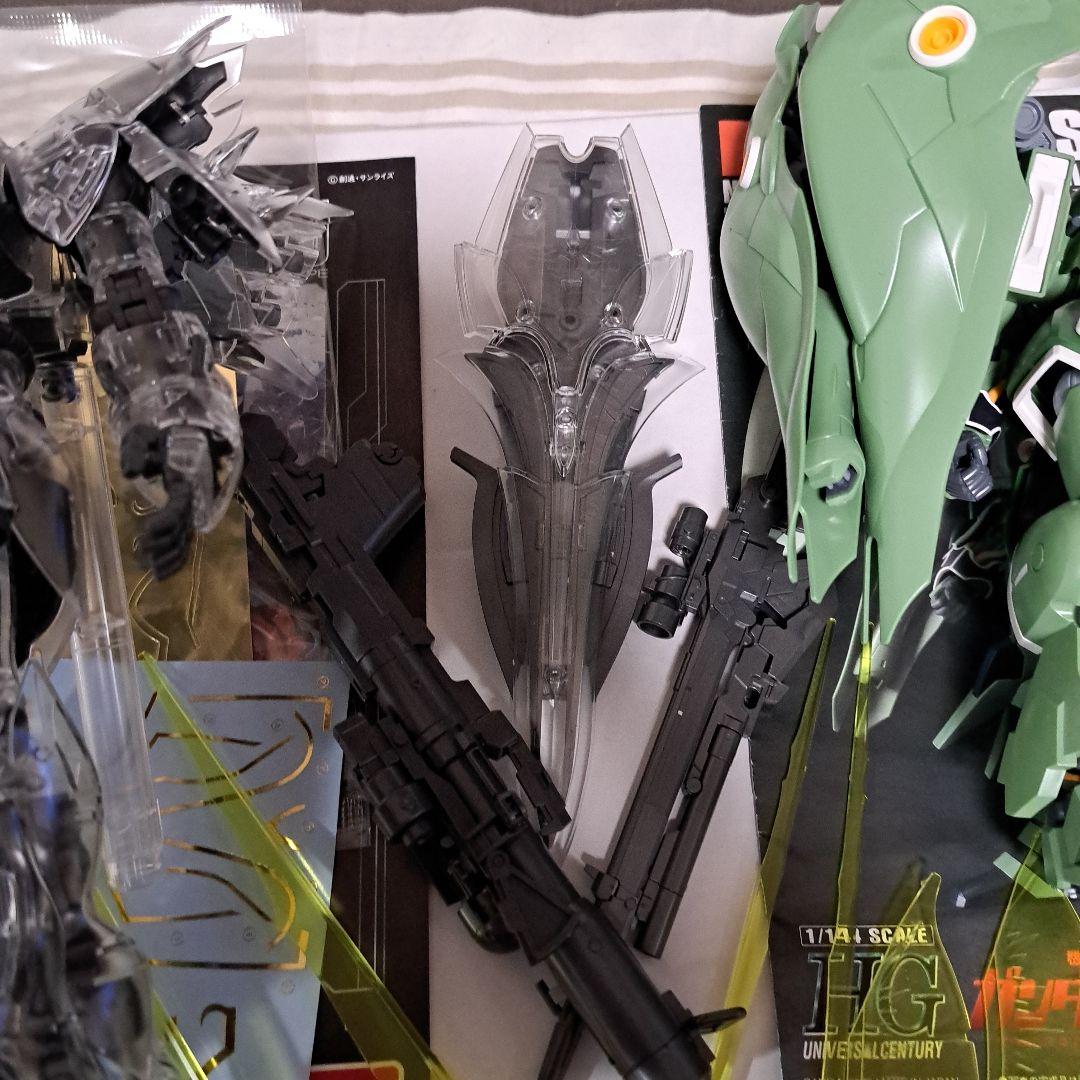 【ジャンク】MGシナンジュ　メカニカルクリア&HGクシャトリヤ　セット売り