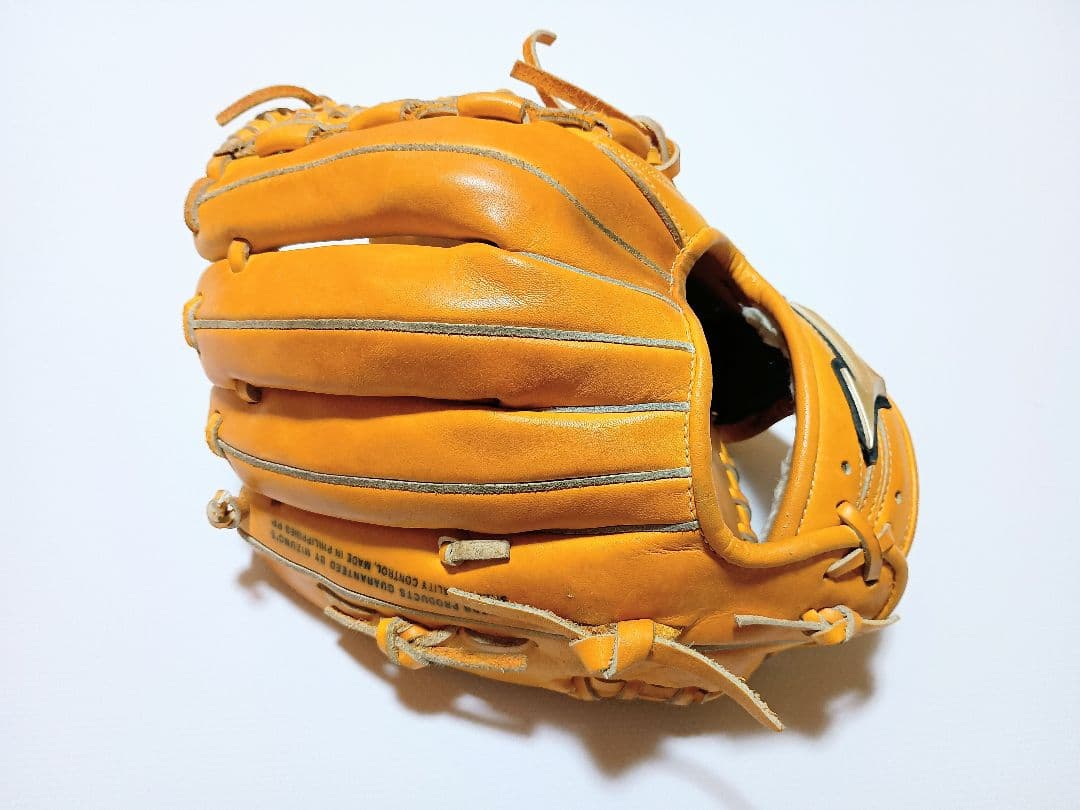 【美品】ミズノ　グローバルエリート　Ｌseries　軟式野球　内野手用　グラブ