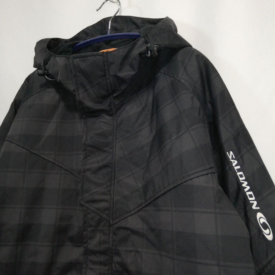 SALOMON メンズ スキーウェア ジャケット ブラック グレー M サロモン