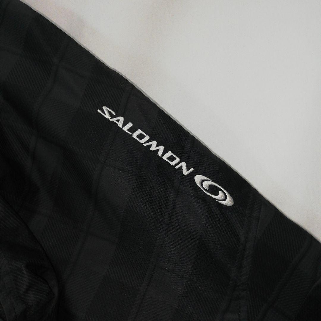 SALOMON メンズ スキーウェア ジャケット ブラック グレー M サロモン
