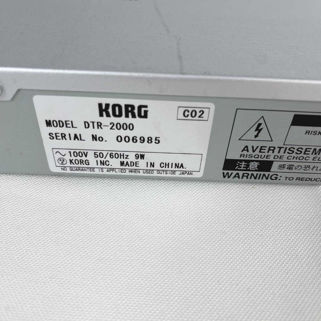 美品☘️　動作品　KORG DTR-2000 ラックマウントチューナー コルグ
