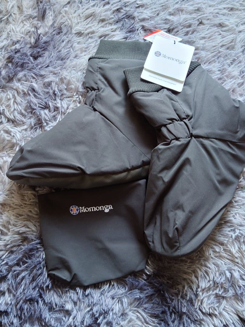 新品未使用　Momonga 着る寝袋 チャコールグレー ルームシューズセット