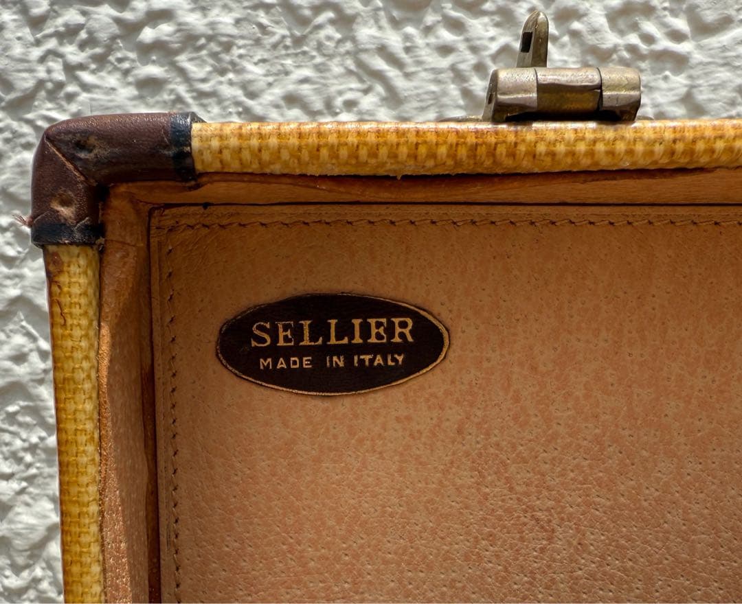 イタリアの素敵な旅行カバン　SELLIER ヴィンテージ1930-40s ケース