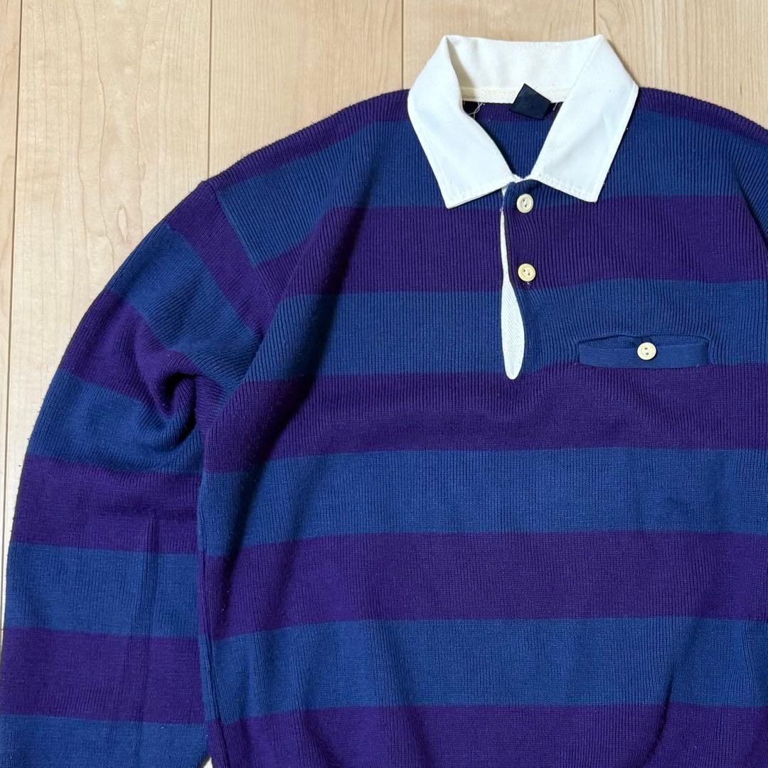 montbell オールドモンベル 90's ラガーシャツ ウイックロンニット