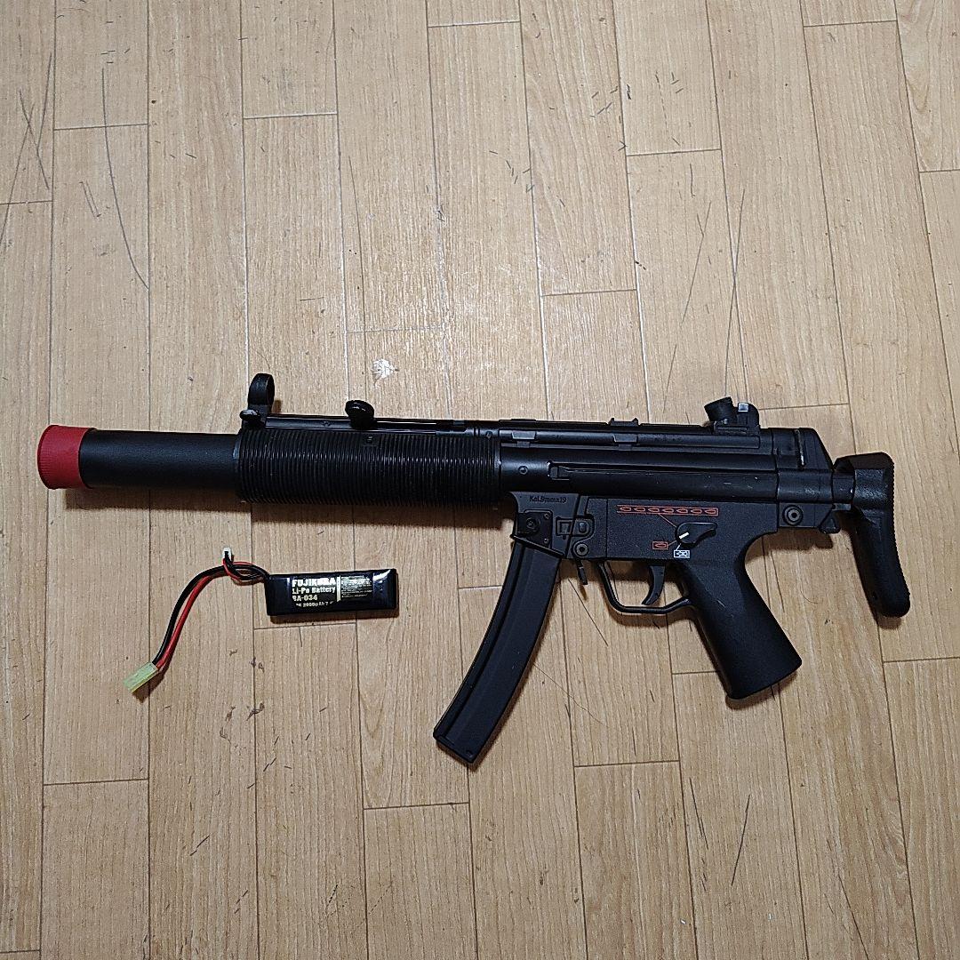東京マルイ　スタンダード電動ガン　MP5SD6　作動確認済み　多段　バッテリー付