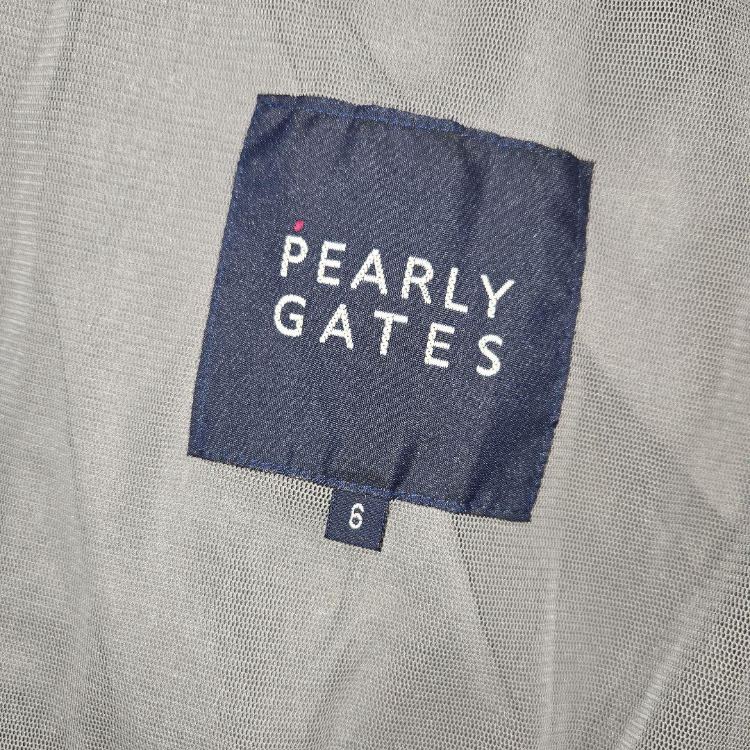 パーリーゲイツ 両面ロゴ　ナイロンジャケット　プルオーバー　グレー　 XL