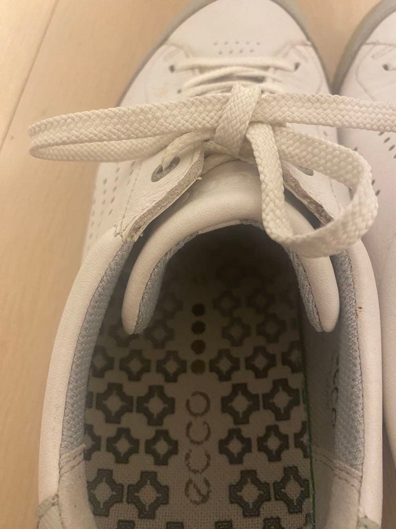 ECCO ホワイト ゴルフシューズ　サイズ43