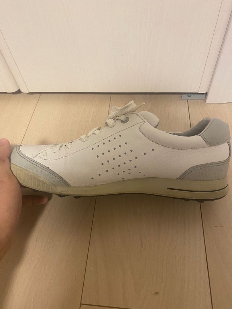 ECCO ホワイト ゴルフシューズ　サイズ43