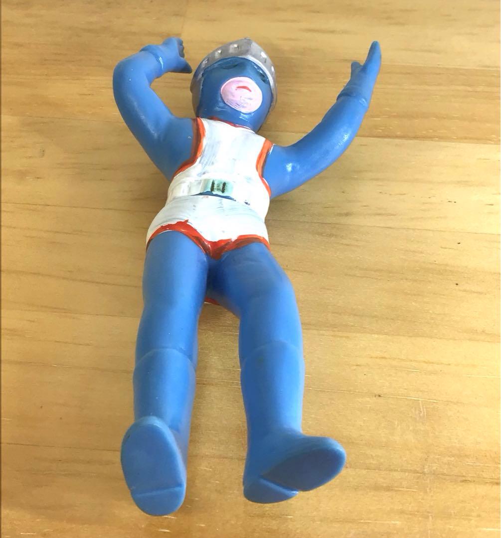 昭和レトロ パチ シルバー仮面 ソフビ 人形 ミニソフビ 駄玩具 特撮 怪獣